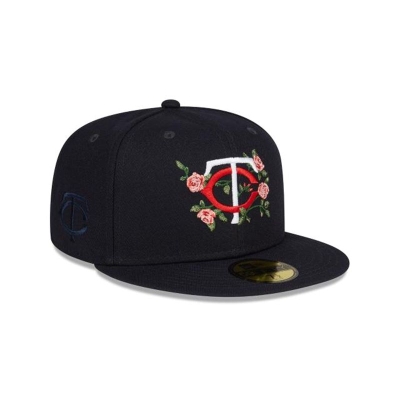 Minnesota Twins Gorra | New Era MLB Bloom 59fifty Fitted Cap Mexico - Azules